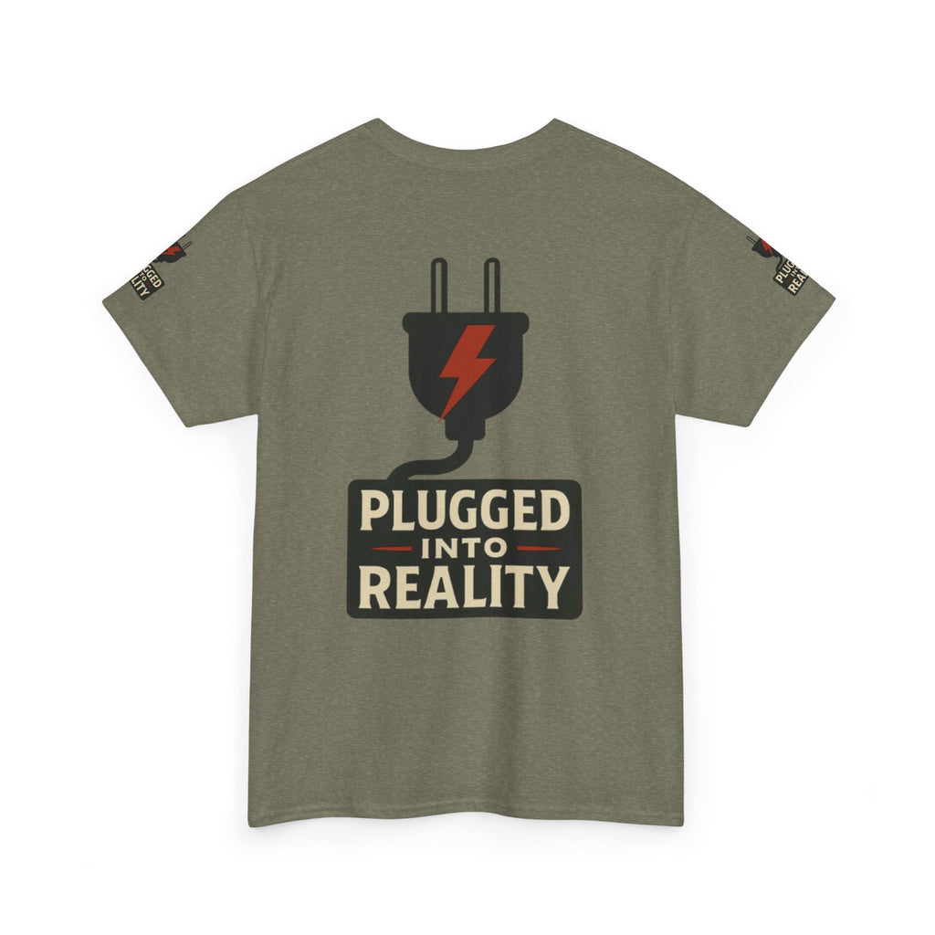 Unplugged Reality Tee - Fun Casual Shirt, Gift for Tech Enthusiasts, Graphic Tee for Friends, Quirky Everyday Wear, Recharge Your Vibe!