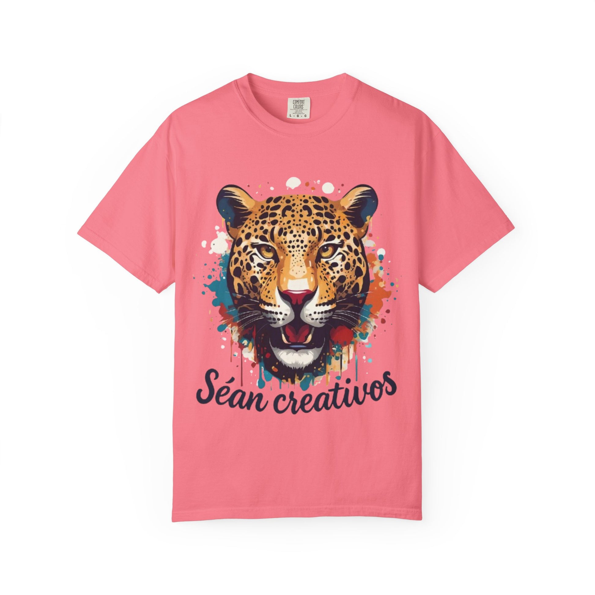 Creative Leopard T-Shirt, Artistic Animal Tee, Unique Gift for Art Lovers, Casual Wear, Trendy Fashion Statement