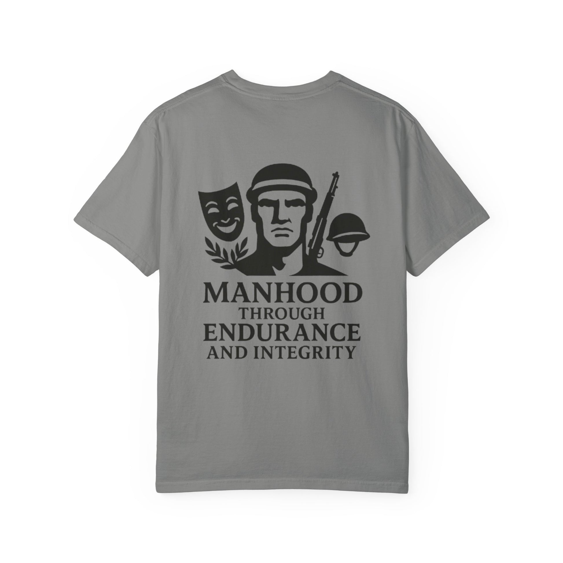 Inspirational Unisex T-Shirt: Manhood Through Endurance and Integrity, Gift for Dads, Motivational Apparel, Everyday Wear, Men's T-Shirt