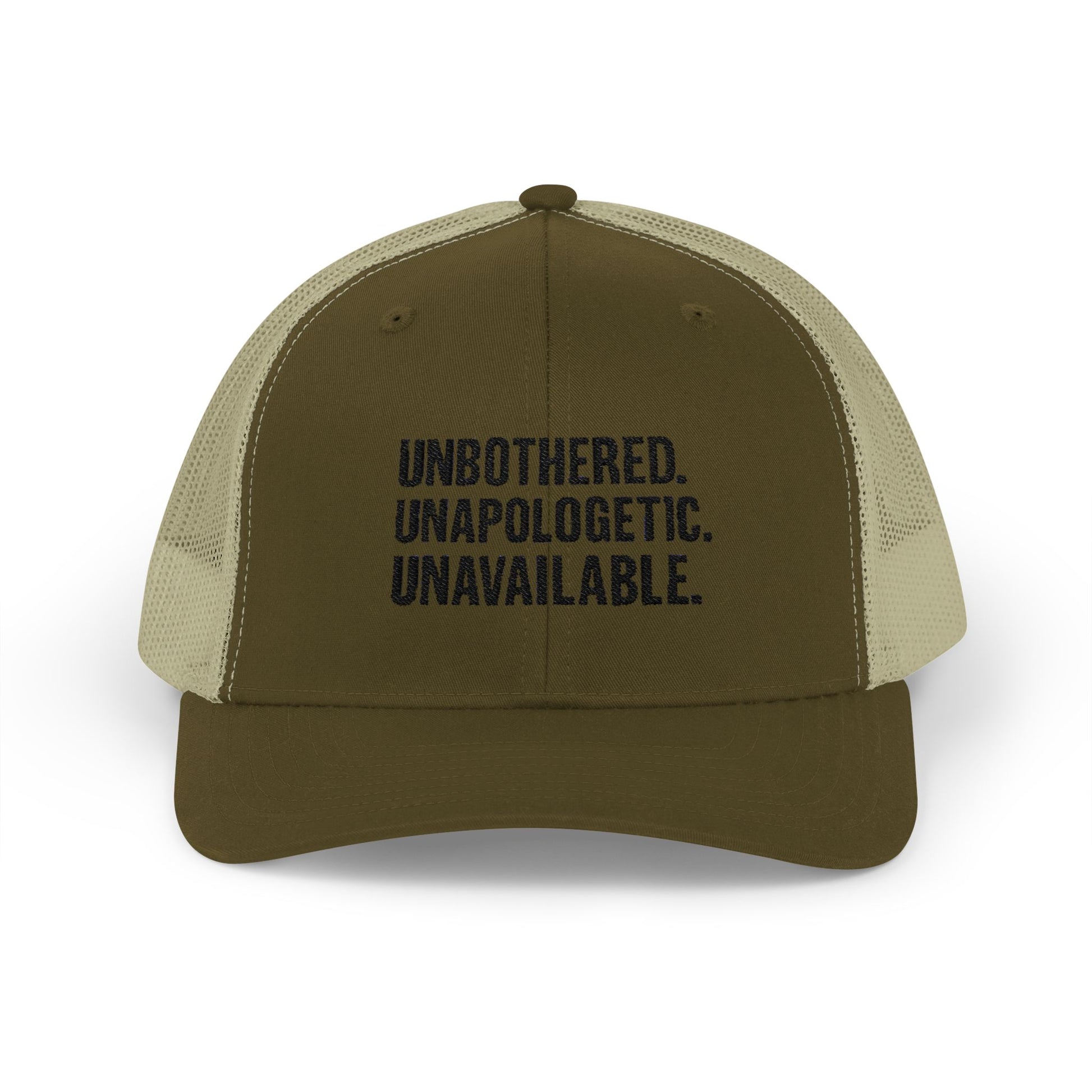 Snapback Cap - Unbothered Unapologetic Unavailable Design
