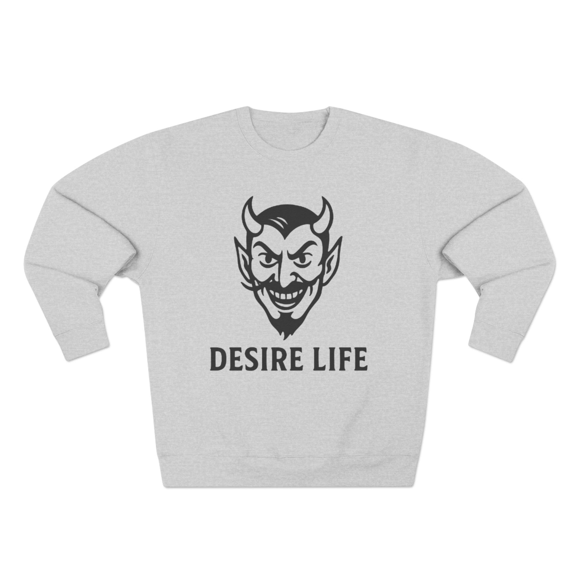 Unisex Crewneck Sweatshirt with 'Desire Life' Design | Casual Streetwear, Graphic Sweatshirt, Gift for Him/Her, Trendy Fashion, [...]