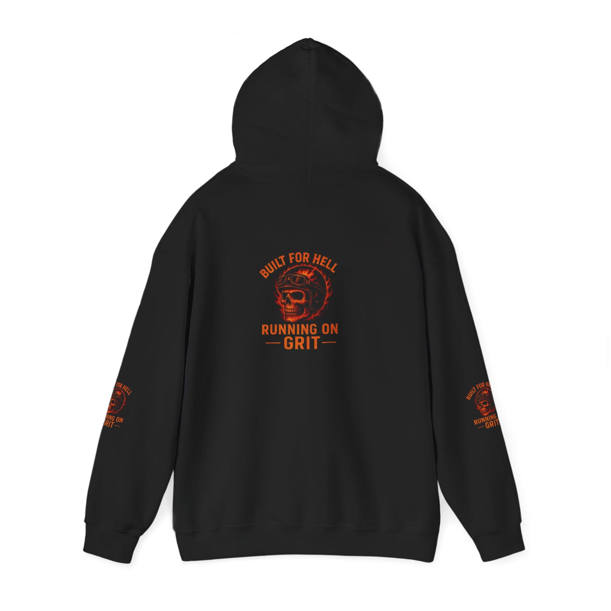 Built for Hell Hoodie - Unisex Heavy Blend Sweatshirt, Grit Motivation Apparel, Outdoorsy Gift, Casual Wear, Workout Hoodie