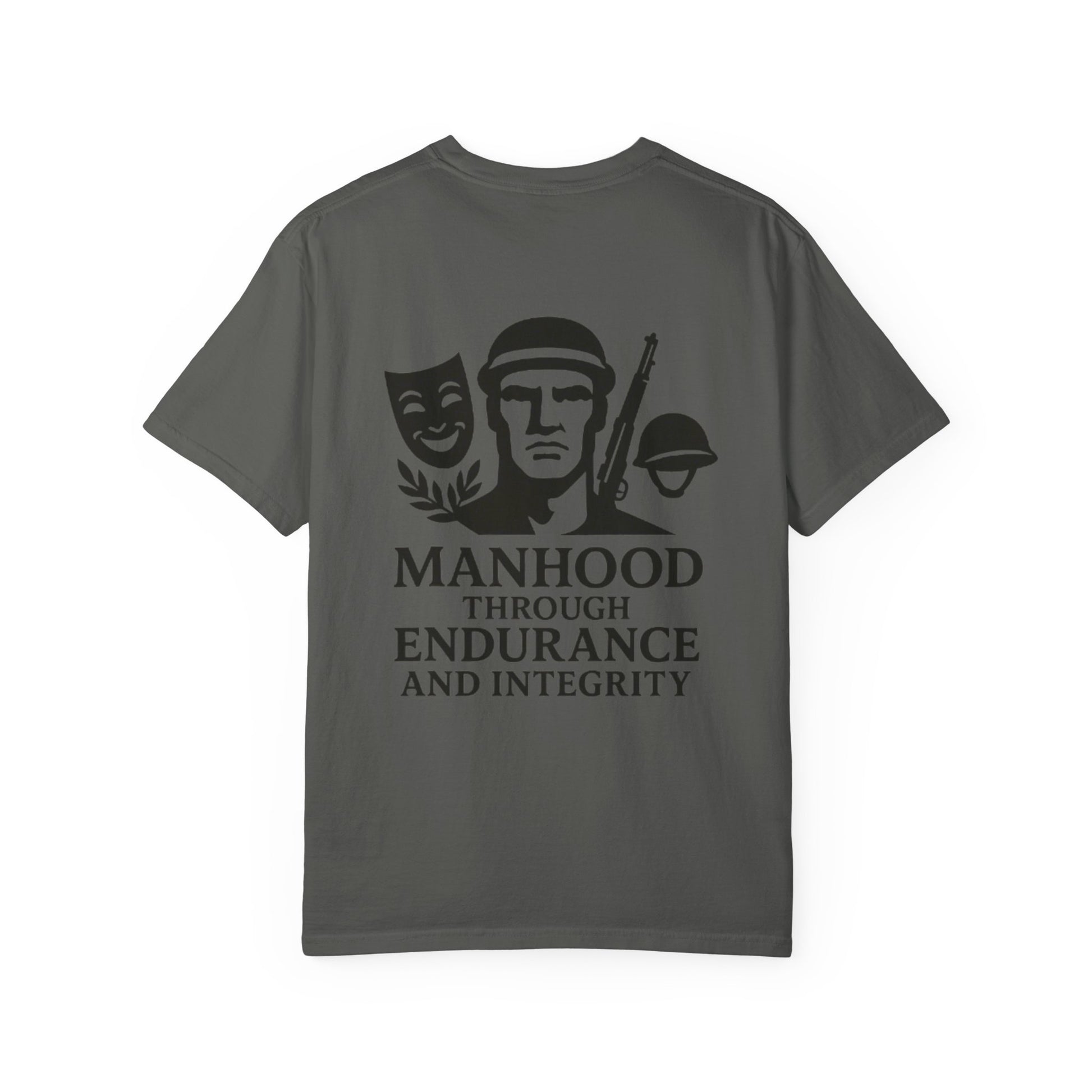 Inspirational Unisex T-Shirt: Manhood Through Endurance and Integrity, Gift for Dads, Motivational Apparel, Everyday Wear, Men's T-Shirt