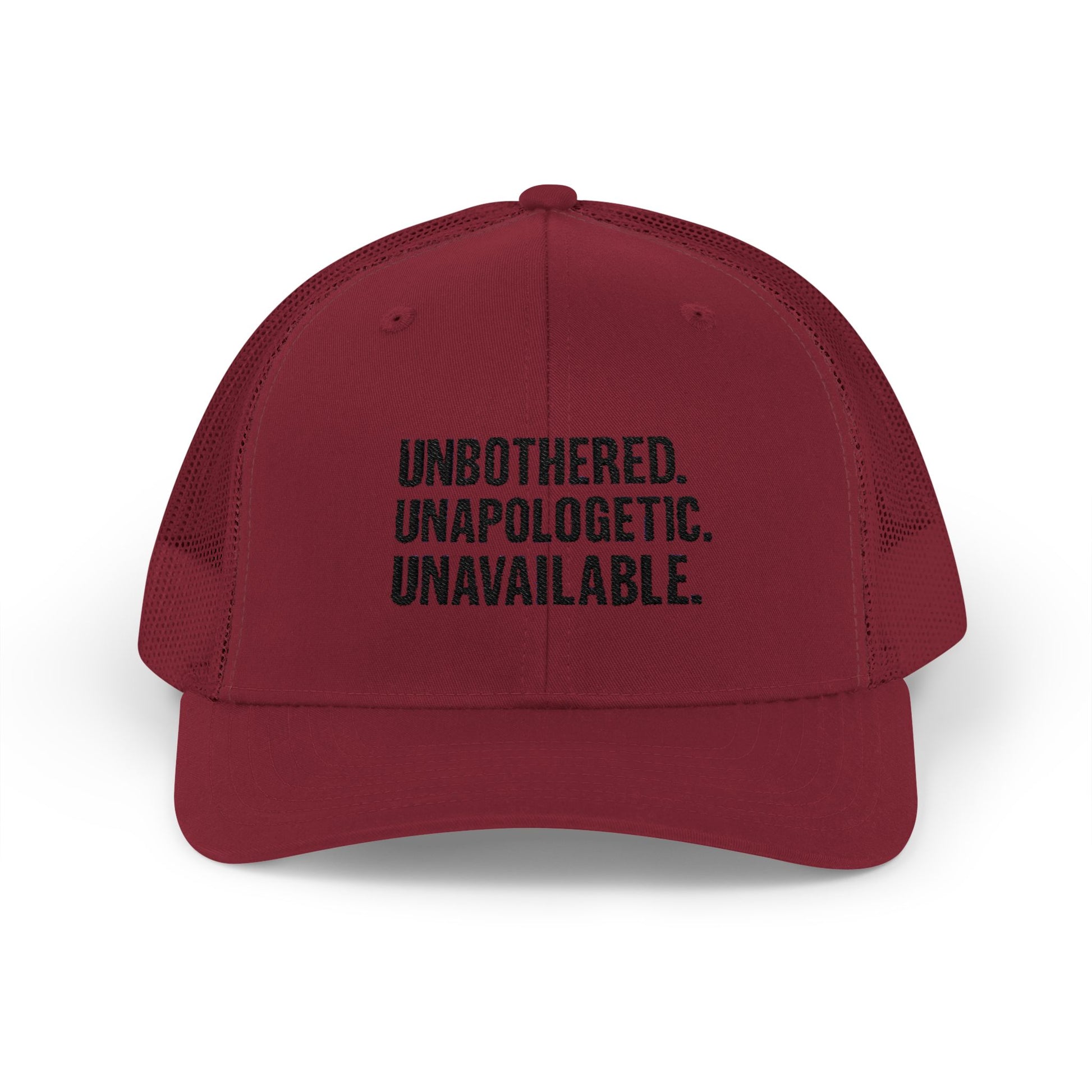 Snapback Cap - Unbothered Unapologetic Unavailable Design