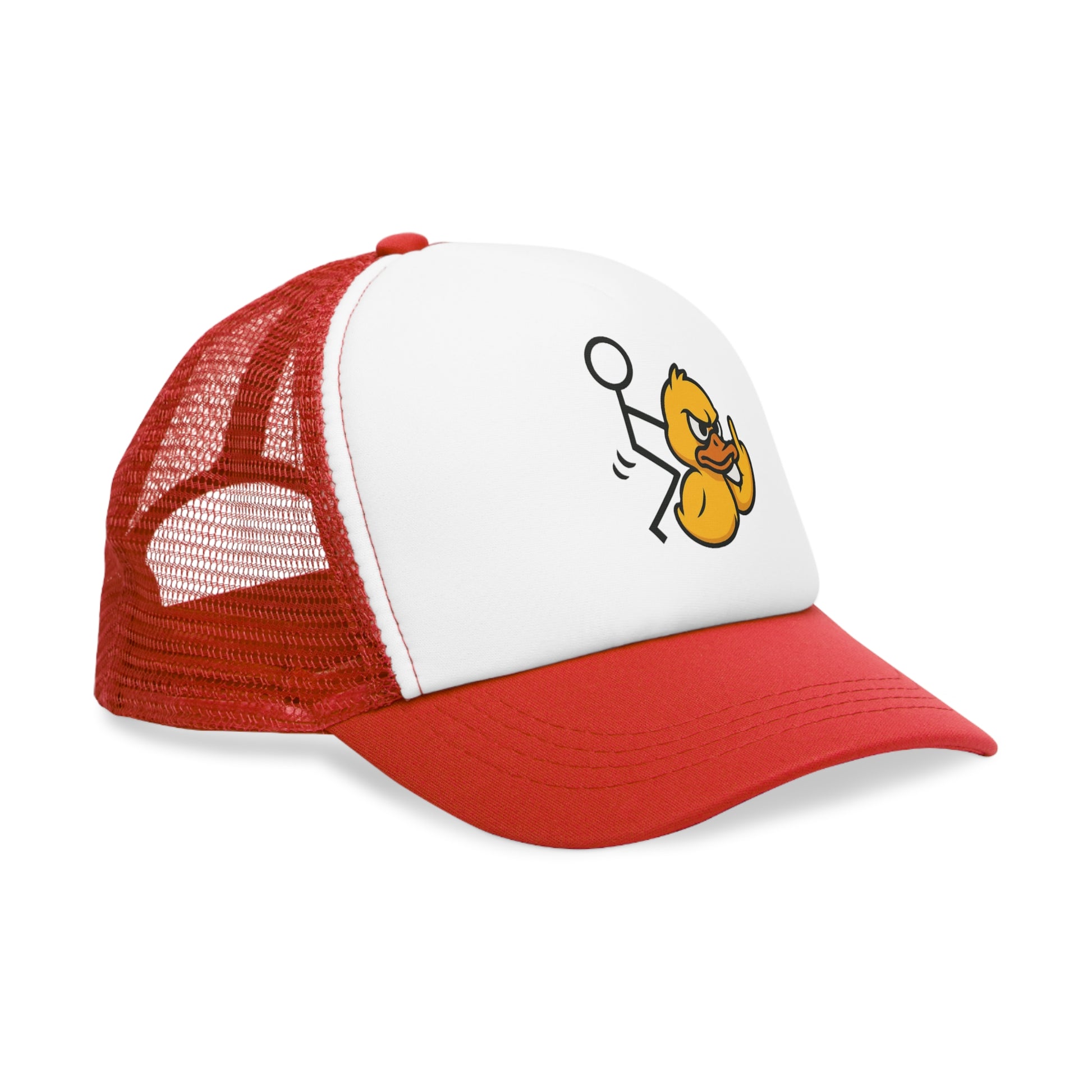 Funny Duck Mesh Cap, Quirky Hat, Outdoor Sun Protection, Gift for Duck Lovers, Unique Accessory for Friends