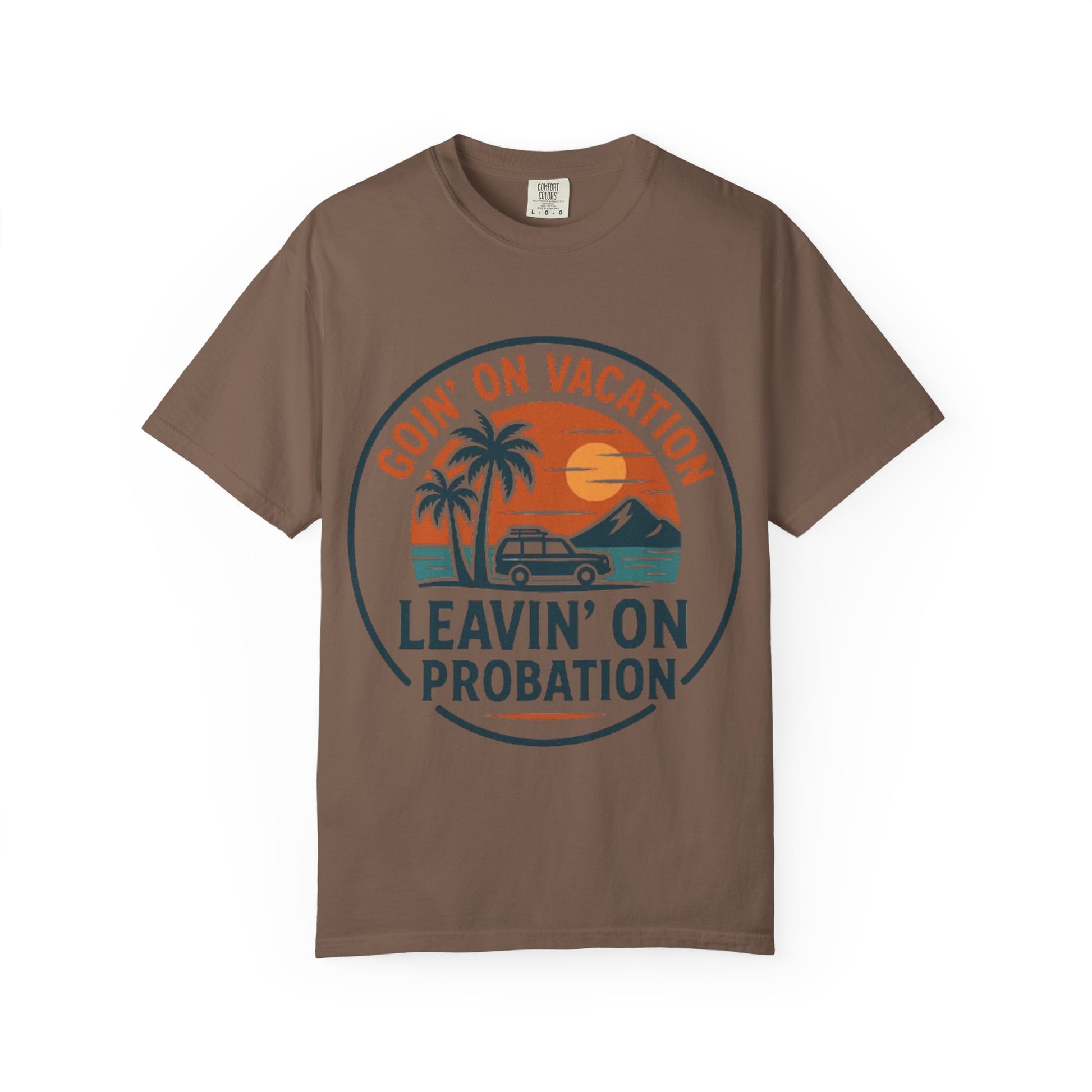 Vacation Vibes Graphic Tee - Goin' on Vacation, Leavin' on Probation, Gift for Travelers, Summer T-Shirt, Fun Casual Wear, Unisex Apparel