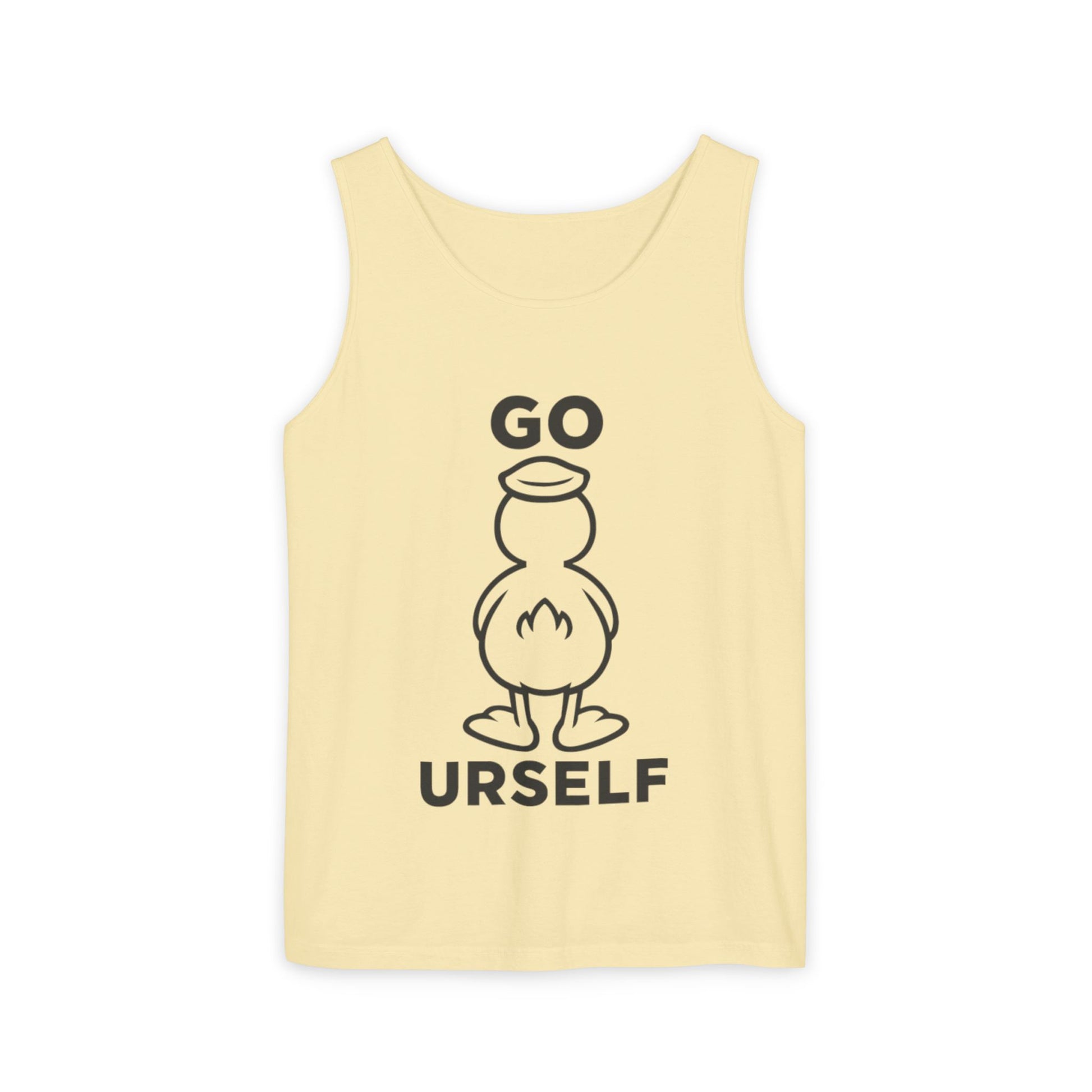Humorous Unisex Tank Top - "Go Urself" - Perfect for Summer Outings, Gifts, and Casual Wear, Beachwear, Party Attire, Fun Statement Tee