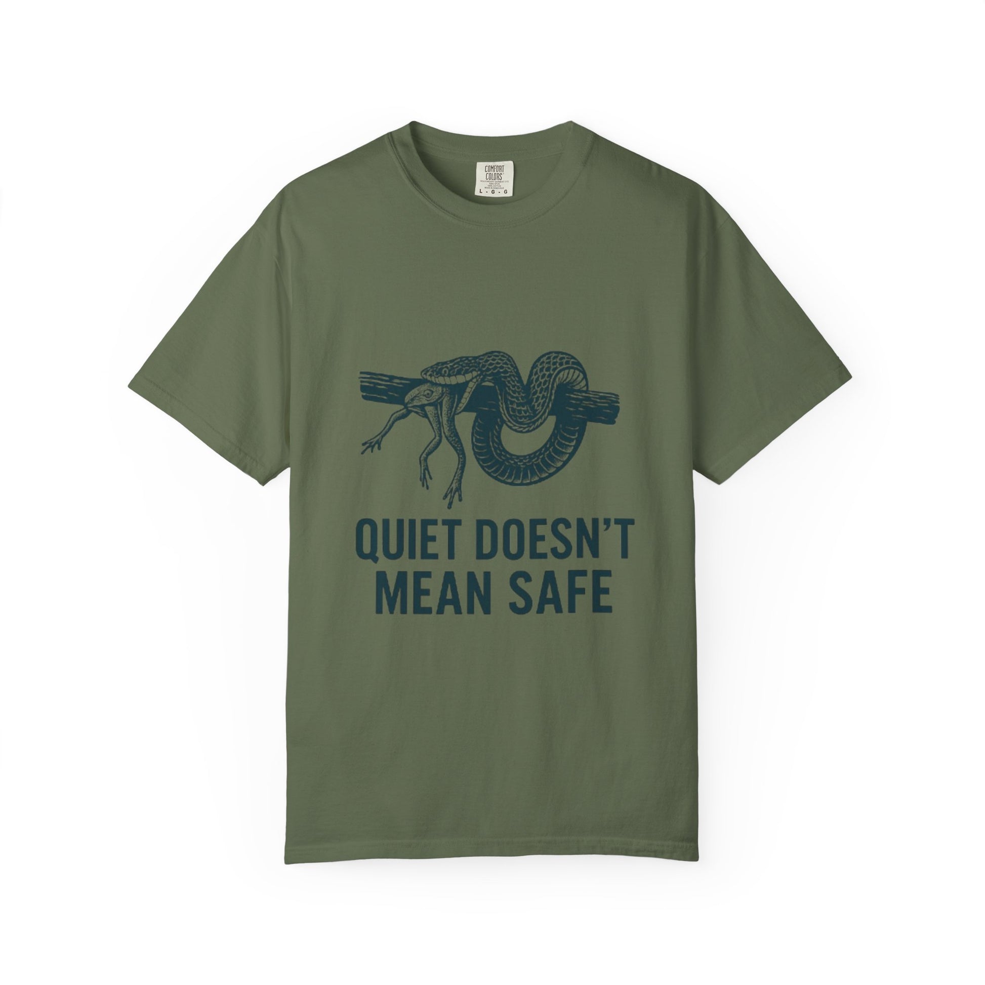 Snake and Frog Unisex T-Shirt - Nature Lover Gift, Adventure Apparel, Unique Graphic Tee, Eco-Friendly Fashion, Wildlife Enthusiast Shirt