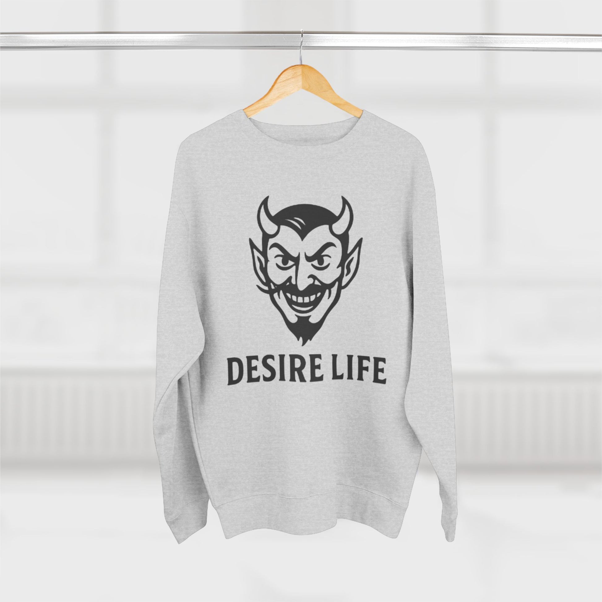 Unisex Crewneck Sweatshirt with 'Desire Life' Design | Casual Streetwear, Graphic Sweatshirt, Gift for Him/Her, Trendy Fashion, [...]