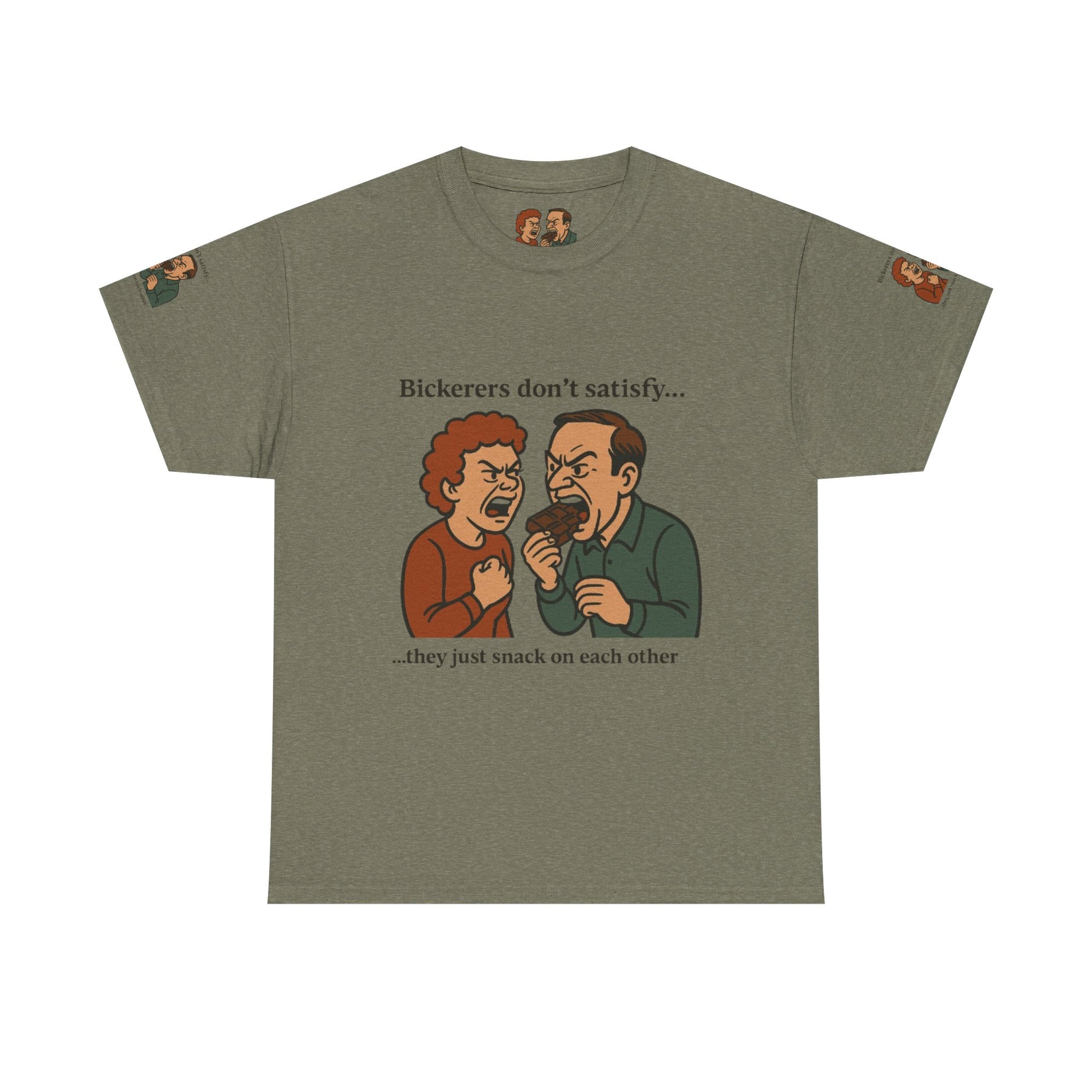 Funny Unisex Tee with Bickering Design, Humorous Cotton T-Shirt, Gift for Friends, Family Humor Shirt, Casual Wear