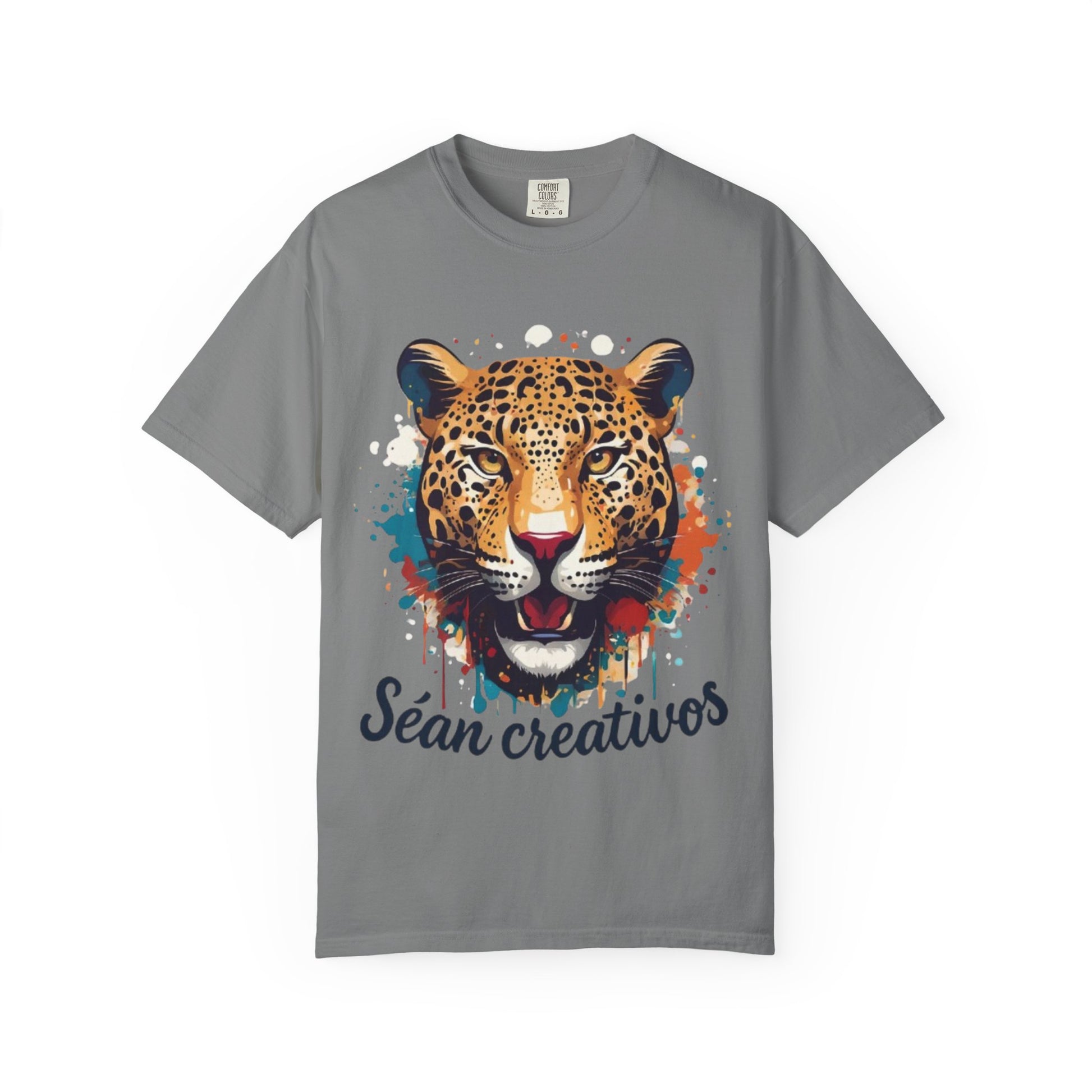 Creative Leopard T-Shirt, Artistic Animal Tee, Unique Gift for Art Lovers, Casual Wear, Trendy Fashion Statement