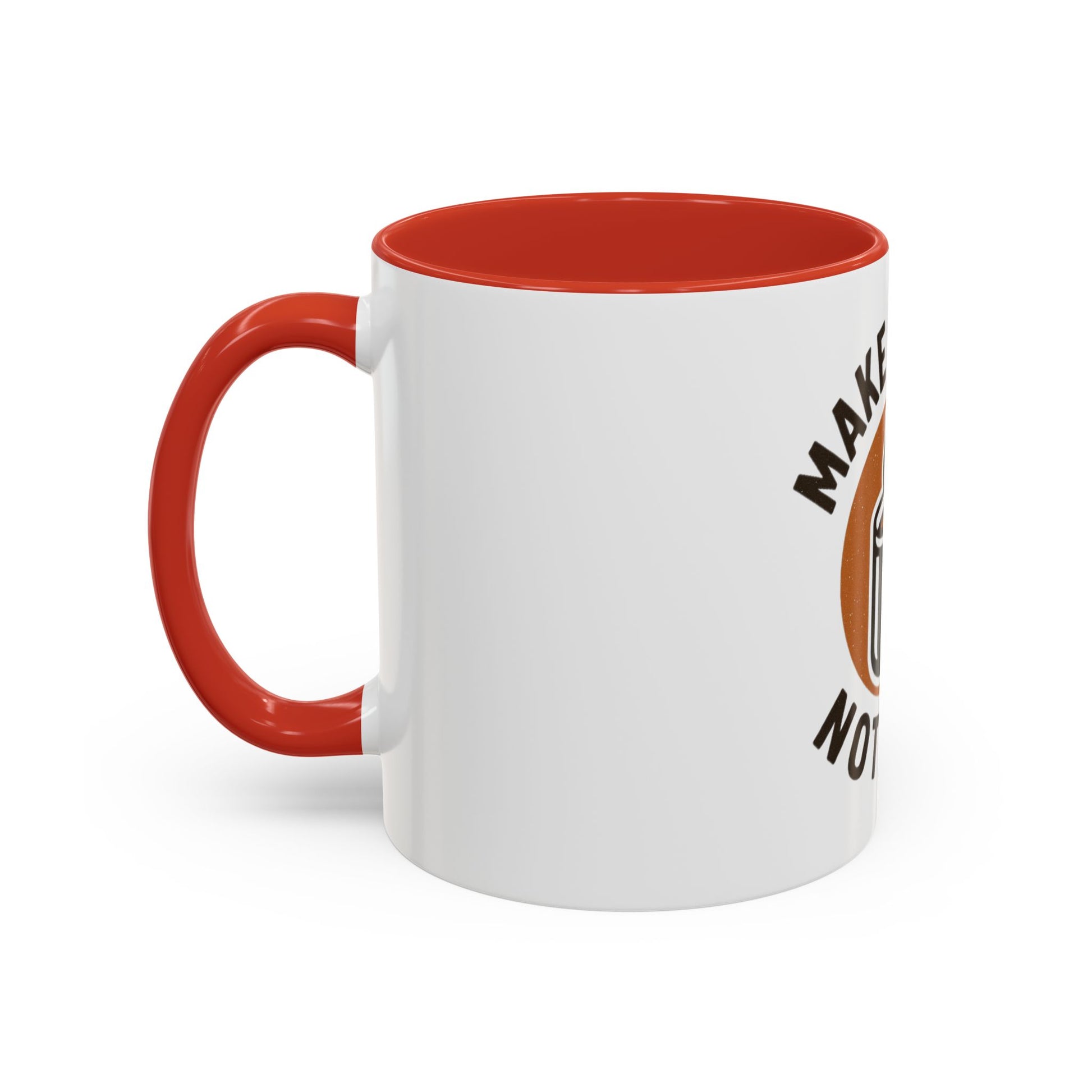 Make Coffee Not War Mug, Accent Coffee Mug Gift, Peaceful Coffee Lover Mug, Unique Coffee Cup, Home Office Decor